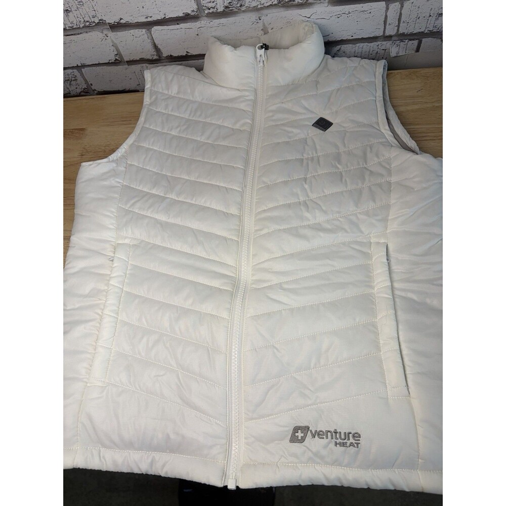 Venture Heat Women's Puffer Vest White Small Worn Once Warm
